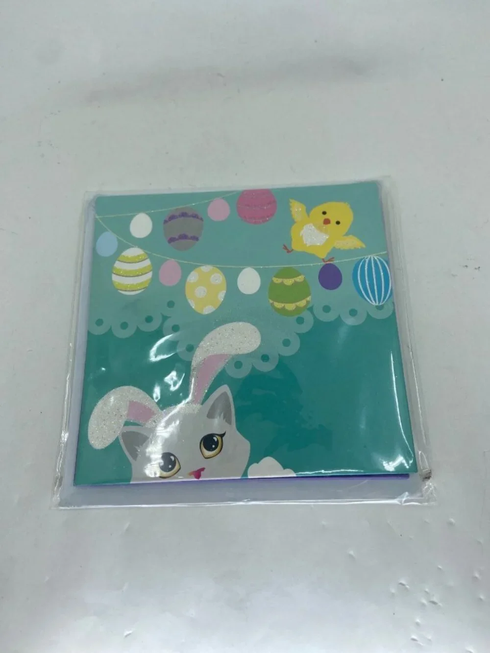 Treasures Pop-Up Easter Bunny Cat Greeting Cards